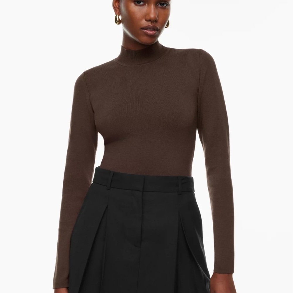 NEW with tags ARITZIA Babaton Scult Knit Astrid Rich Mocha Brown XS